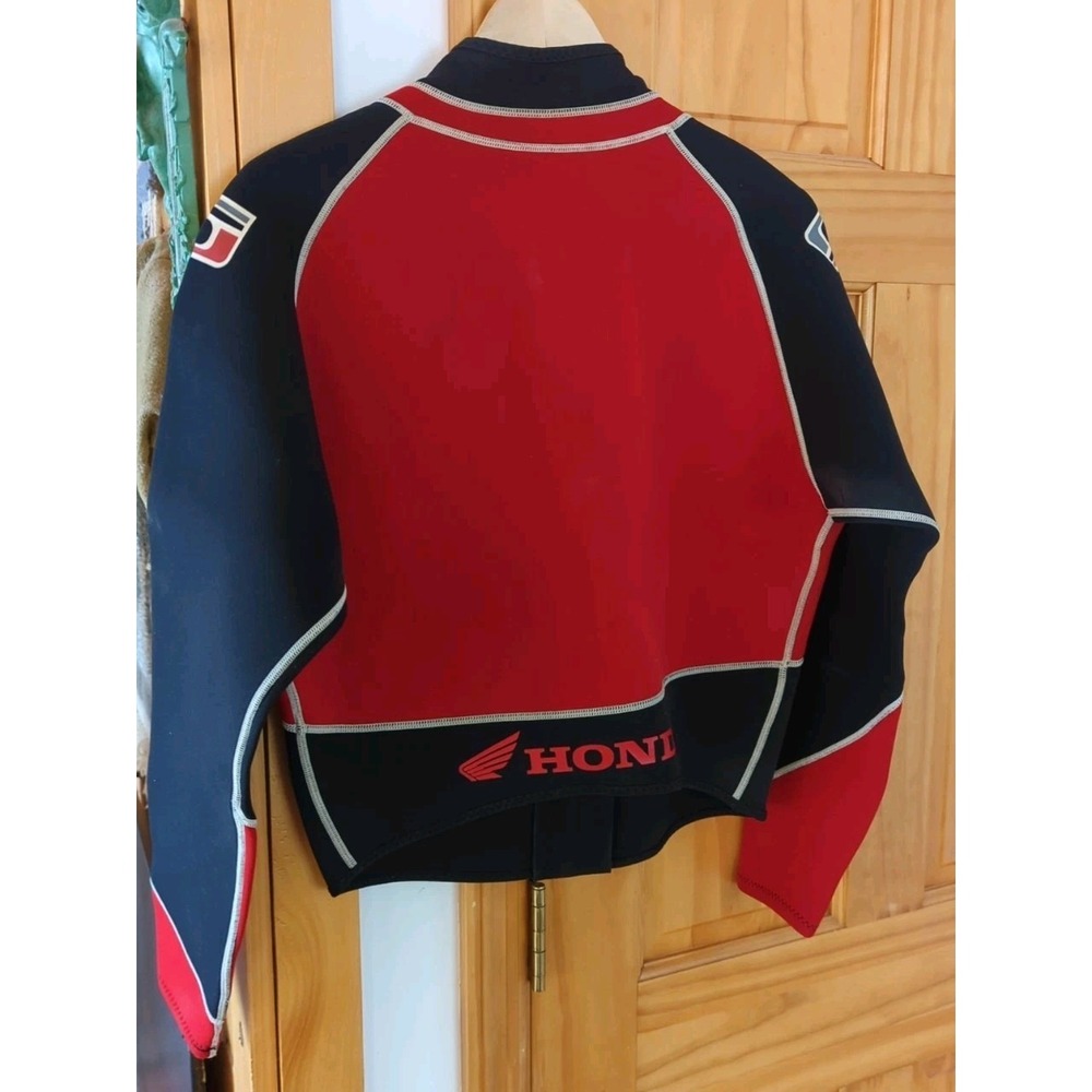 Honda JET SKI Slippery When Wet Aquatrax Wetsuit MENS Long Sleeve Top Size 2XL - Picture 2 of 3